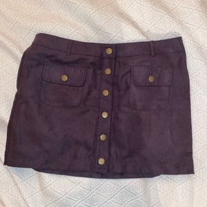 purple button up mini skirt 💜